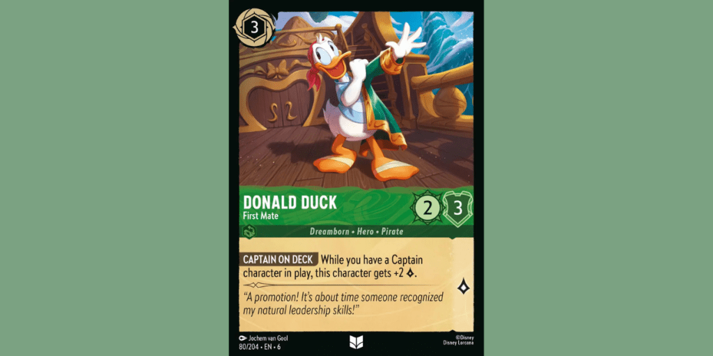 《Donald Duck – First Mate》：從 TCG&nbsp;瞭解船上的職務英文