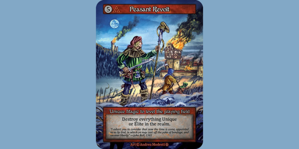 Flavor Text 不只是裝飾：Peasant Revolt&nbsp;的歷史故事