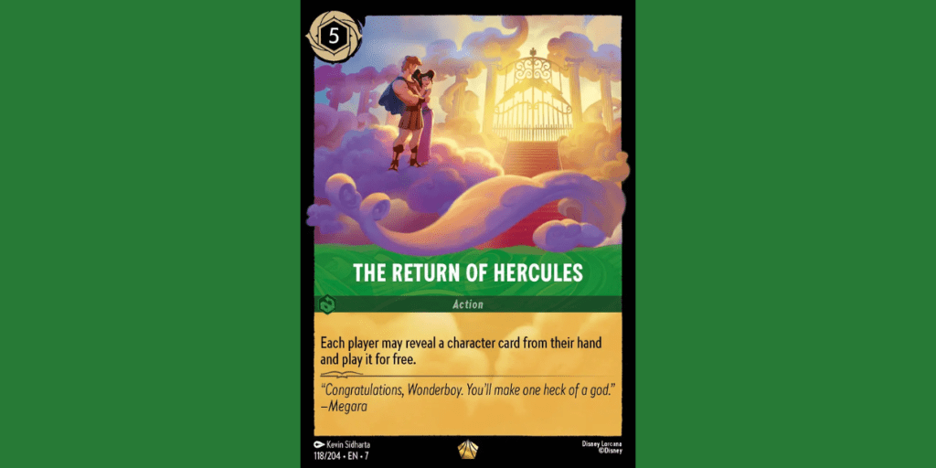 Disney Lorcana 規則討論：The Return of&nbsp;Hercules
